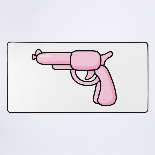 Item preview, Pink Balloon Gun – Funny Pop Art Toy Weapon Illustration designed and sold by BeUniqueCo.