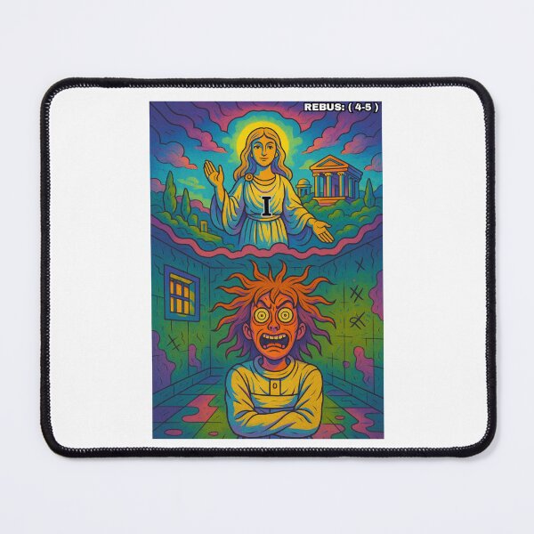 Item preview, Idea Folle (Mad Idea) - Surreal Psychedelic Cartoon Rebus designed and sold by CalG Art & Design.