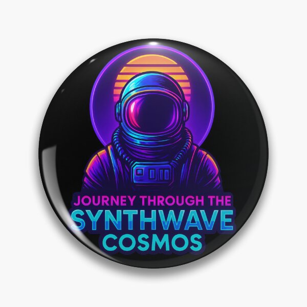 Item preview, Neon Astronaut: Journey Through the Synthwave Cosmos designed and sold by Design_Your_Day.
