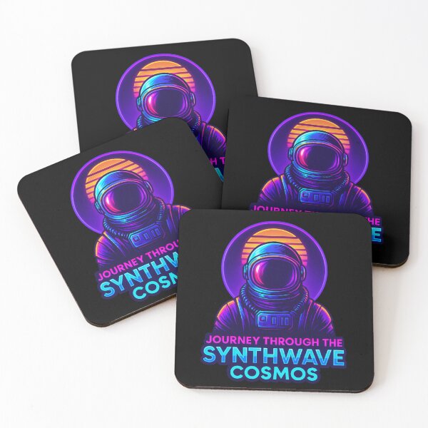 Item preview, Neon Astronaut: Journey Through the Synthwave Cosmos designed and sold by Design_Your_Day.