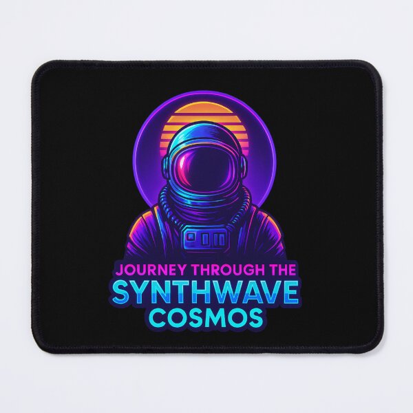 Item preview, Neon Astronaut: Journey Through the Synthwave Cosmos designed and sold by Design_Your_Day.