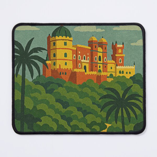 Item preview, Sintra Portugal vintage travel art designed and sold by Spanish Castles.