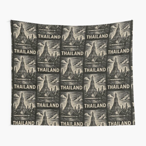 Item preview, Thailand Linocut Style  designed and sold by Thistle-TShop.