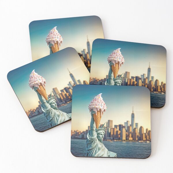 Item preview, Statue of Liberty With Ice Cream Cone designed and sold by Maria Dryfhout.