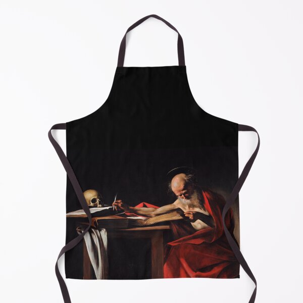 Item preview, St. Gerome Writing Oil Painting by Caravaggio designed and sold by WillowNox7.