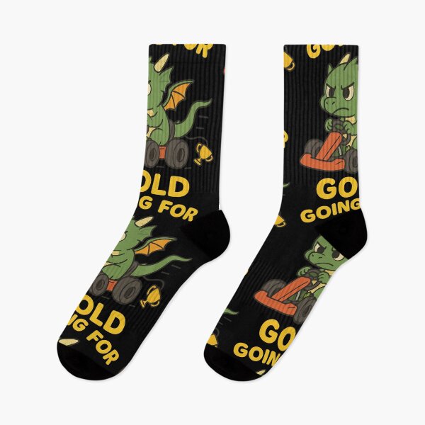 Item preview, Going for Gold – Cute Dragon Kart Racer Design designed and sold by TeeTimeTreasure.