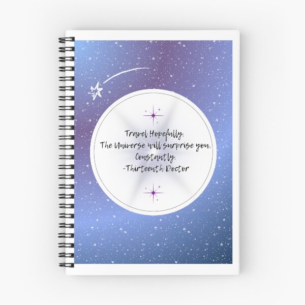 Item preview, Doctor Who Thirteenth Doctor Travel Hopefully Quote designed and sold by KnitintheTardis.