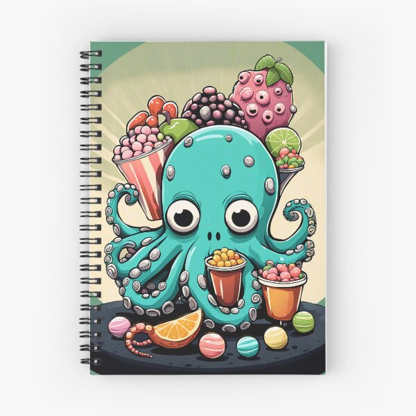 Item preview, Delicious Octopus Monsters designed and sold by Vj-Sets-Shop.