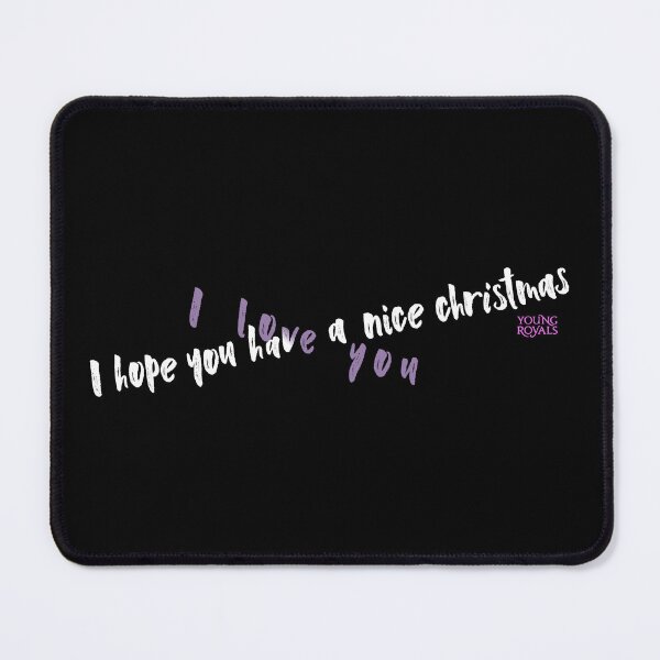 Item preview, I hope you have a nice christmas / I love you – lilac and white Simon/Wilhelm quote designed and sold by kobyakov.