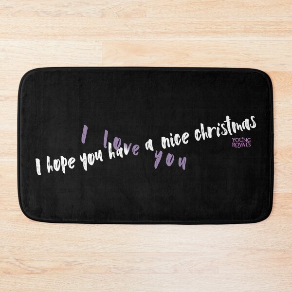 Item preview, I hope you have a nice christmas / I love you – lilac and white Simon/Wilhelm quote designed and sold by kobyakov.