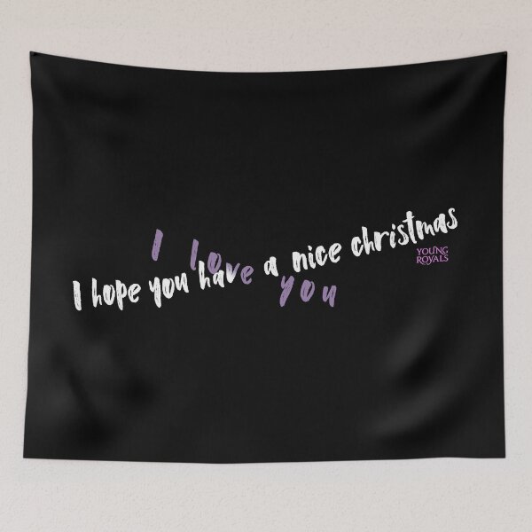 Item preview, I hope you have a nice christmas / I love you – lilac and white Simon/Wilhelm quote designed and sold by kobyakov.