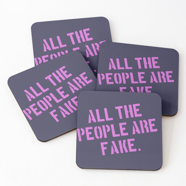 Item preview, All the people are fake. But I like you and that is not fake. Pink designed and sold by kobyakov.