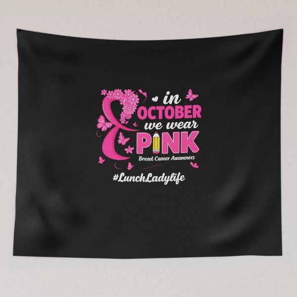 Item preview, In October We Wear Pink Lunch Lady Life Breast Cancer designed and sold by TalalosART.