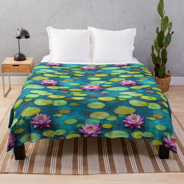 Item preview, Tranquil Bloom: Water Lilies in Radiant Waters designed and sold by CarrollGene.