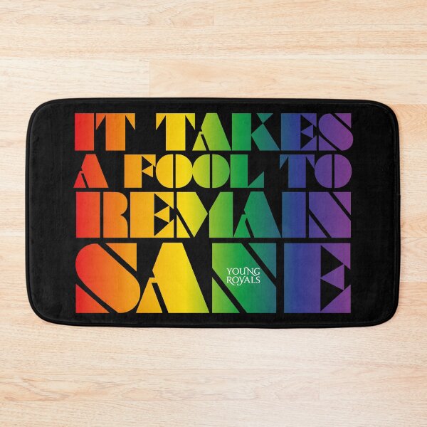 Item preview, It takes a fool to remain sane - rainbow colored song quote designed and sold by kobyakov.