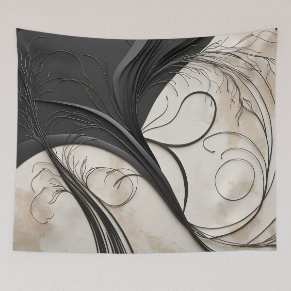 Item preview, Whispers of Motion – Minimalist Abstract Flow Art by LaLi Designs designed and sold by LaLi-Designs.
