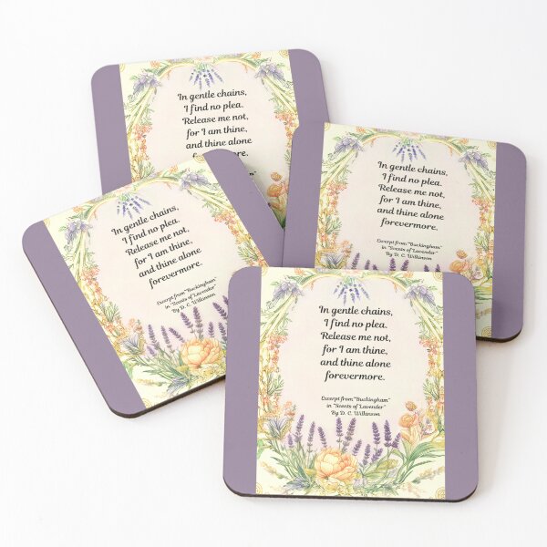 Item preview, LGBTQ+ Gay Pride Poetry Extract “Buckingham” in “Scents of Lavender”  By D. C. Wilkinson Graphic Design Print designed and sold by ItsAKinkThing.