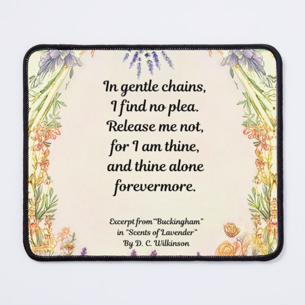Item preview, LGBTQ+ Gay Pride Poetry Extract “Buckingham” in “Scents of Lavender”  By D. C. Wilkinson Graphic Design Print designed and sold by ItsAKinkThing.