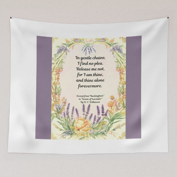 Item preview, LGBTQ+ Gay Pride Poetry Extract “Buckingham” in “Scents of Lavender”  By D. C. Wilkinson Graphic Design Print designed and sold by ItsAKinkThing.