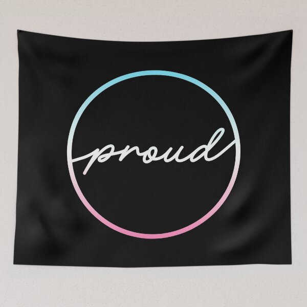 Item preview, Proud Circle - Trans Flag designed and sold by sillyjess.