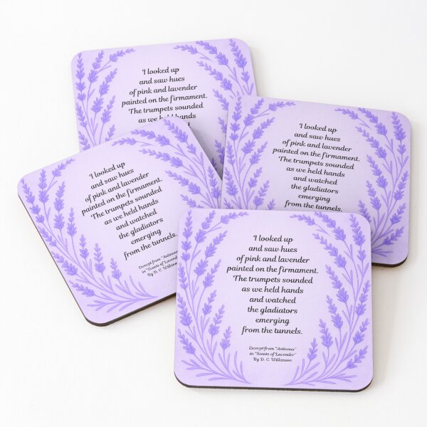 Item preview, LGBTQ+ Gay Pride Poetry Extract “Antinous” in “Scents of Lavender”  By D. C. Wilkinson Graphic Design Print designed and sold by ItsAKinkThing.