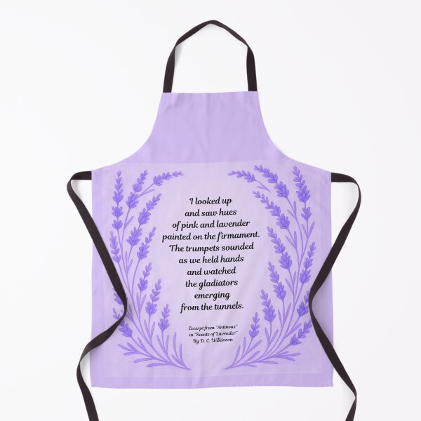 Item preview, LGBTQ+ Gay Pride Poetry Extract “Antinous” in “Scents of Lavender”  By D. C. Wilkinson Graphic Design Print designed and sold by ItsAKinkThing.