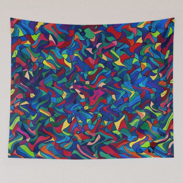 Item preview, Colorful abstract mosaic image designed and sold by Sigtrix.