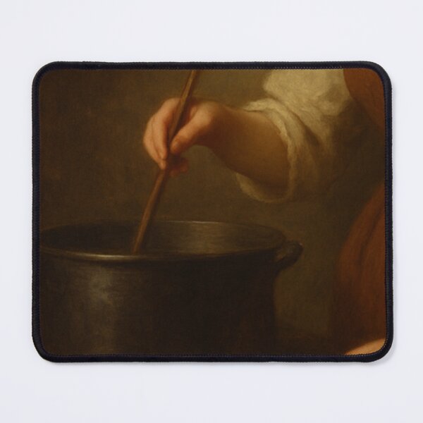 Item preview, Young Lady Cooking — Portrait  designed and sold by matersalvatoris.