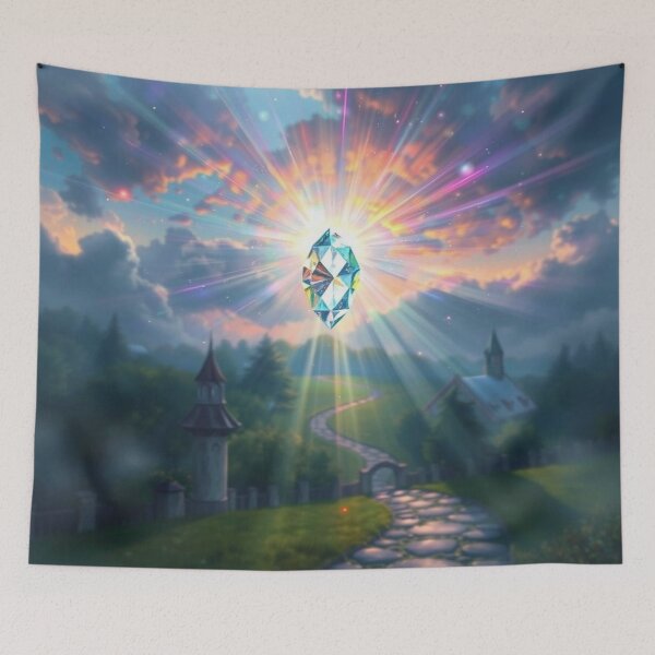 Item preview, Magical Prism Glow – Light breaks into fascinating rainbow colors and creates a dreamy atmosphere designed and sold by FotoworldEdel.