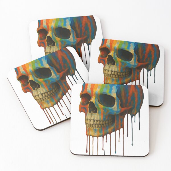 Item preview, Skull covered in paint designed and sold by Eat art design.