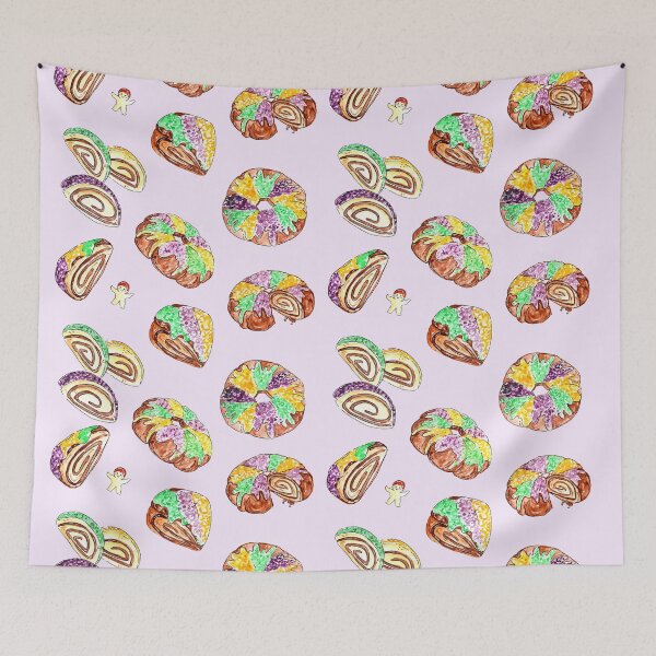 Item preview, Watercolor King Cake Pattern designed and sold by PeoplizeIt.
