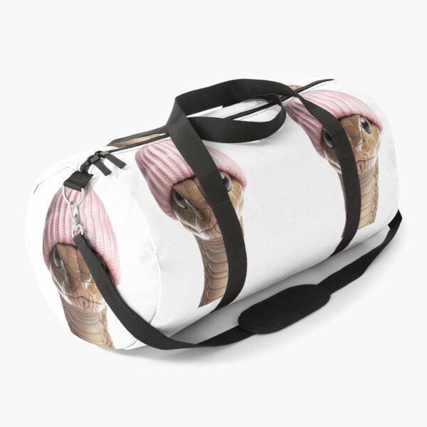 Item preview, Cozy Cobra Snake Wearing Pink Winter Hat Trendy Animal Fashion Artwork designed and sold by LazyOwlStore.