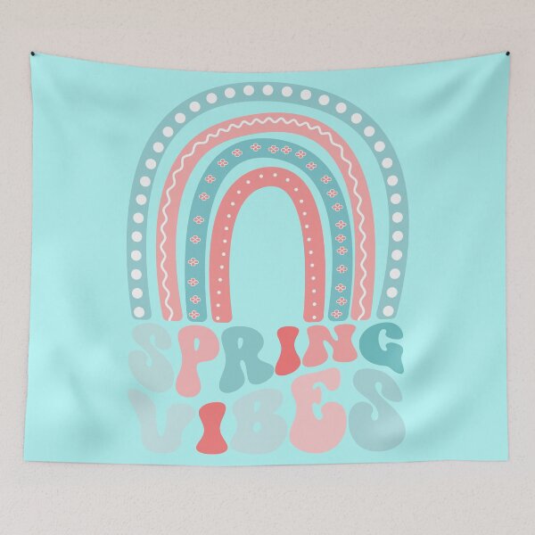 Item preview, Hello Spring Boho Vibes Design | Groovy Letters & Floral Hippie Aesthetic designed and sold by typoinspired.