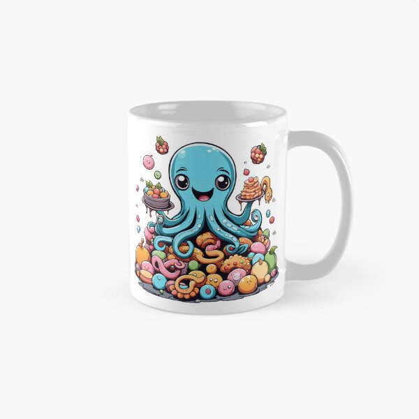 Item preview, Delicious Octopus Yummy Monster`s designed and sold by Vj-Sets-Shop.