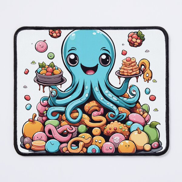 Item preview, Delicious Octopus Yummy Monster`s designed and sold by Vj-Sets-Shop.