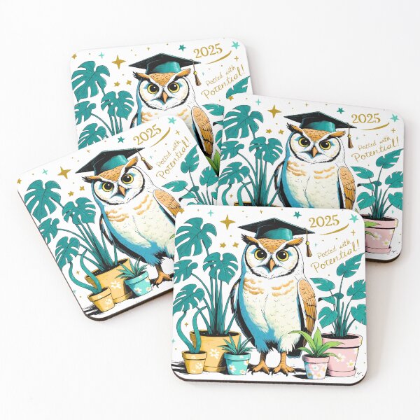 Item preview, "Wise Owl Graduate Class of 2025 Print & Gifts from Digital Art" designed and sold by Frame of Mind .