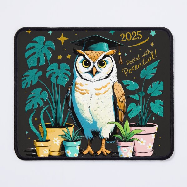 Item preview, "Wise Owl Graduate Class of 2025 Print & Gifts from Digital Art" designed and sold by Frame of Mind .