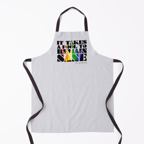 Item preview, It takes a fool to remain sane - typography art with rainbow crown designed and sold by kobyakov.