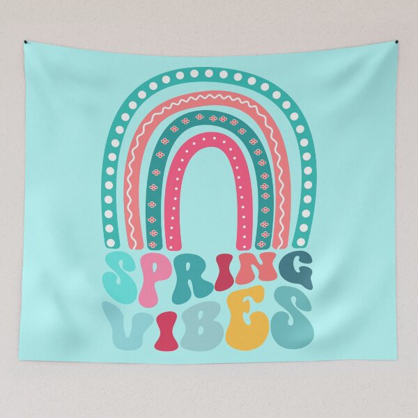 Item preview, Hello Spring Boho Vibes Design | Groovy Letters & Floral Hippie Aesthetic designed and sold by typoinspired.