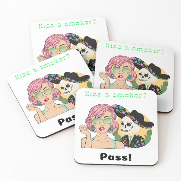 Item preview, Kiss a smoker? Pass! designed and sold by podas.