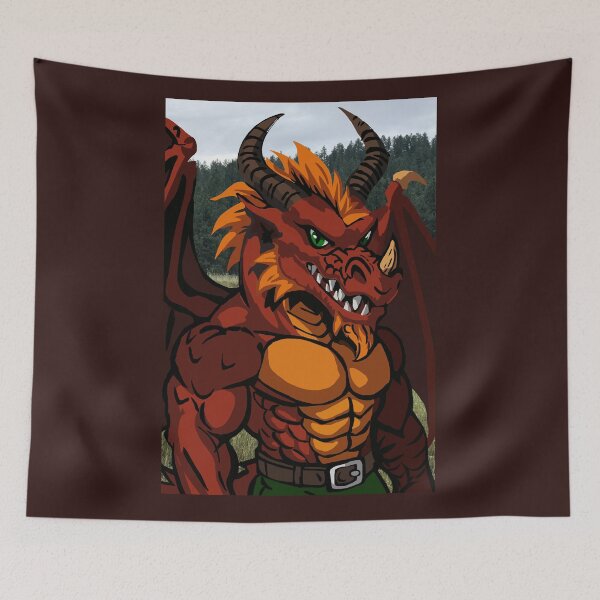 Item preview, Red Dragon *Now With 100% More Pants* designed and sold by KlakkDrawsStuff.