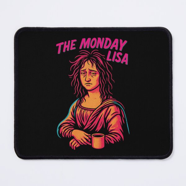 Item preview, The Monday Lisa Funny Coffee Lover Mona Lisa Parody Design designed and sold by Victor Shadehorn.