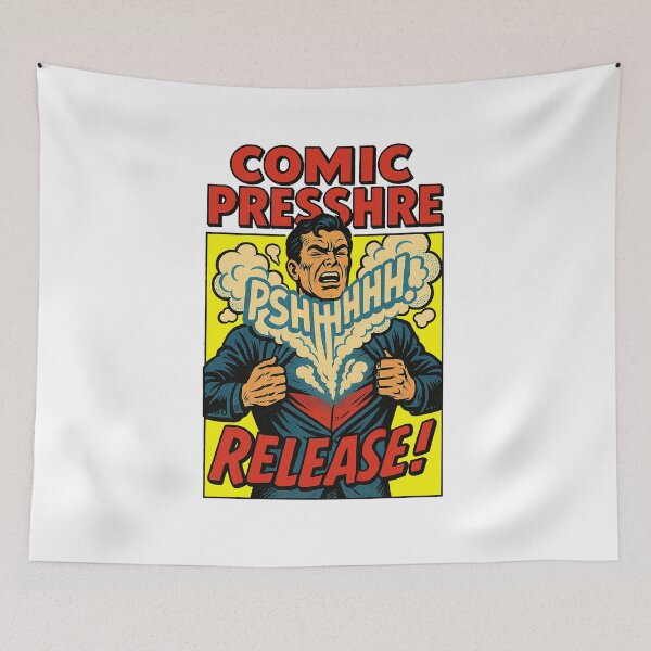 Item preview, Comic Pressure Release – Superhero Stress Relief Tee designed and sold by Living Warrior Designs.