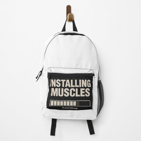 Item preview, Installing Muscles – Funny Gym Workout Loading Graphic designed and sold by The-Daily-Drape.