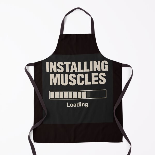 Item preview, Installing Muscles – Funny Gym Workout Loading Graphic designed and sold by The-Daily-Drape.