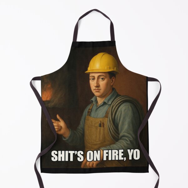 Item preview, Shits on fire, yo electrician designed and sold by PixelStorage.