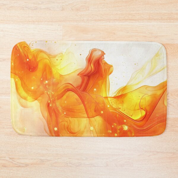 Item preview, Sunny Citrus Swirl: Abstract Orange & Yellow Watercolor Art designed and sold by lematworks.