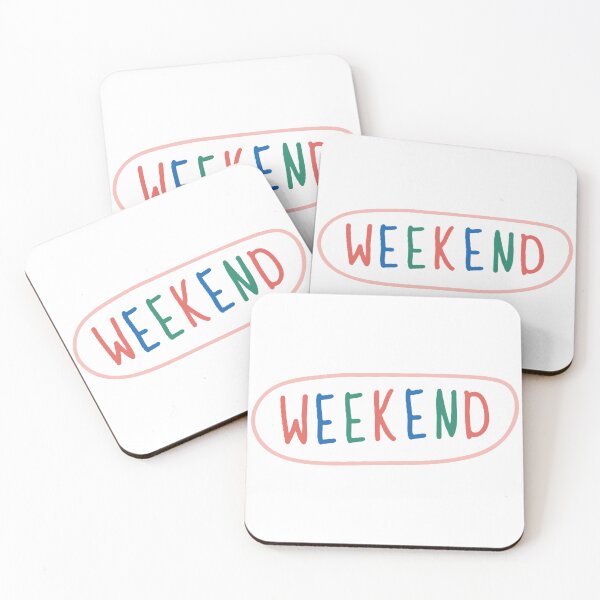 Item preview, Weekend Design – Colorful weekend motif with cheerful typography designed and sold by Pinfinest.