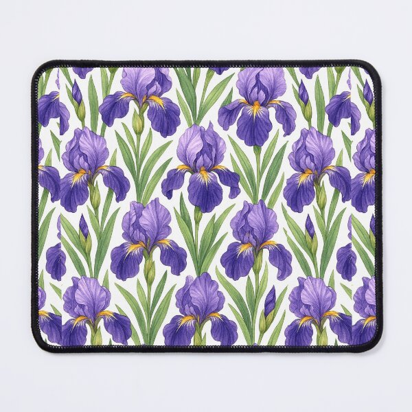 Artikelvorschau, Lila Iris-Muster entworfen und verkauft von FarieArt.