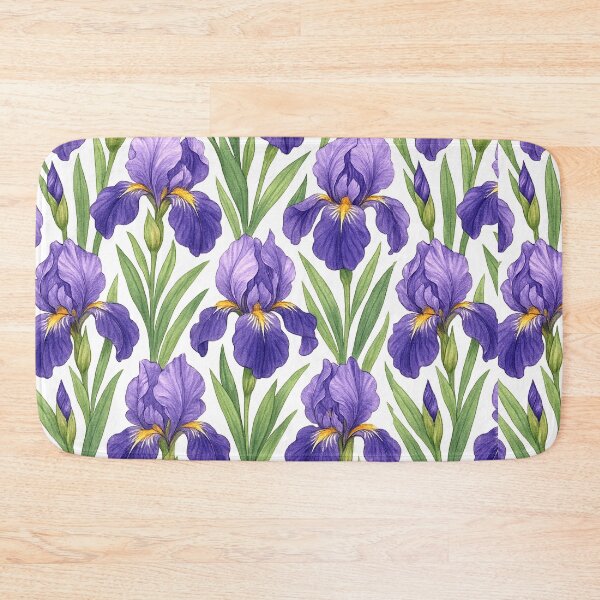 Item preview, Purple Iris Pattern  designed and sold by FarieArt.